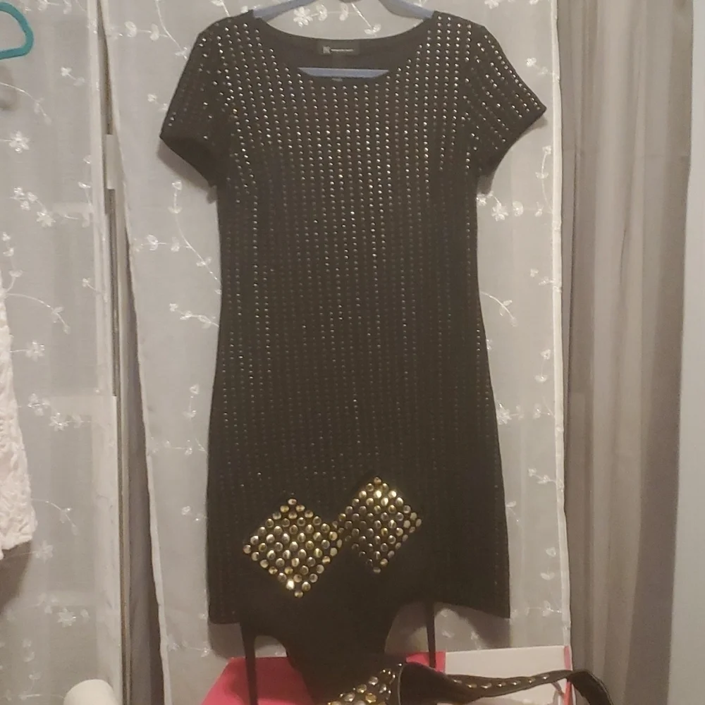 STUDDED SEXY SPIKE ANKLE BOOTS WITH HEELS SZ 8/M - Picture 3 of 10